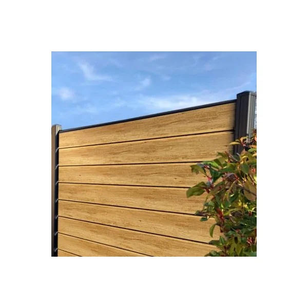Profilé de finition PVC en U gris anthracite L.175 cm