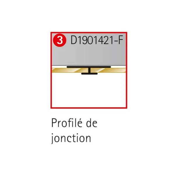 Profilé de jonction pour panneaux muraux Schulte DécoDesign, blanc