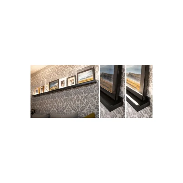 Profilé de strip LED Base IP20 noir Paulmann L.200 x H.9 x P.17cm