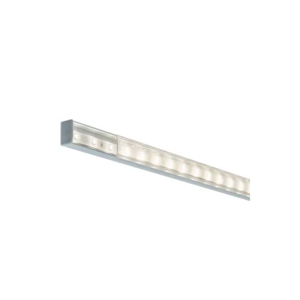 Profilé de strip LED Square IP20 aluminium, satiné Paulmann L.200 x H.15 x P.23cm