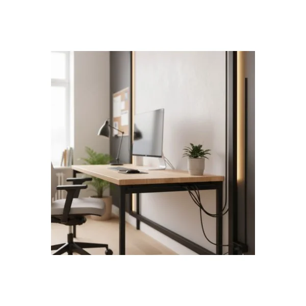 Profilé en U PVC noir 10 x 12 mm, L. 2 m CQFD