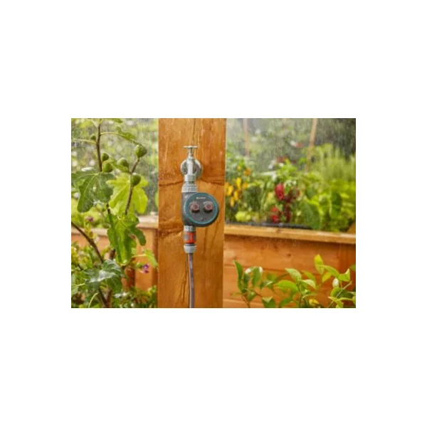 Programmateur d'arrosage Gardena Easyplus avec 2 boutons rotatifs