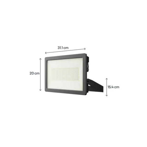 Projecteur LED extérieur noir 100 W 15 000 lm IP65, GoodHome Lucan