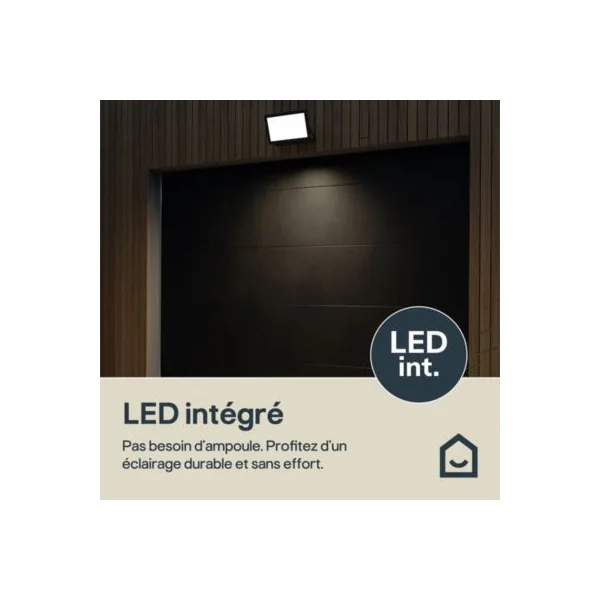 Projecteur LED extérieur noir 150 W 18 000 lm IP65, GoodHome Lucan