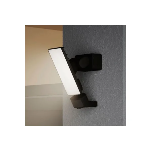 Projecteur LED à détection Davern 2000lm 20W IP65 GoodHome noir