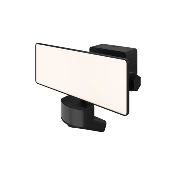 Projecteur LED à détection Davern 3000lm 30W IP65 GoodHome noir