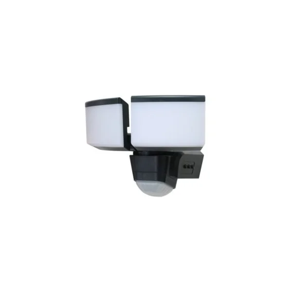 Projecteur LED à détection Security 2X10W 1600lm 20W IP44 GoodHome gris anthracite