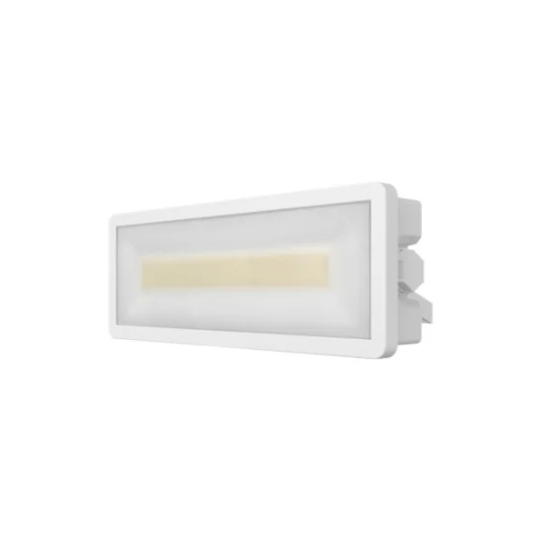 Projecteur mural LED extérieur blanc 50 W 6250 lm sans détecteur IP65, GoodHome Davern