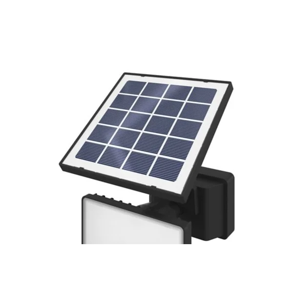 Projecteur solaire LED intégré à détection Davern 800lm IP65 noir GoodHome