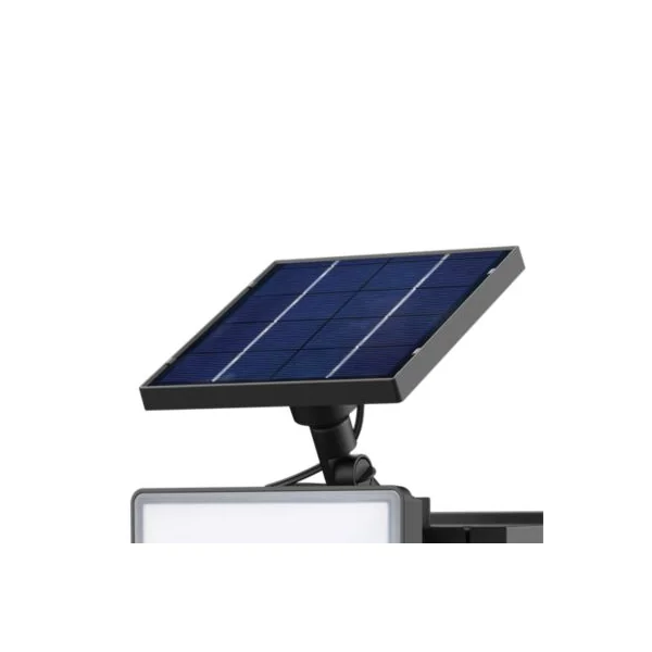 Projecteur à piquer solaire LED extérieur noir 6 W 500 lm détecteur intégré IP65, GoodHome Davern