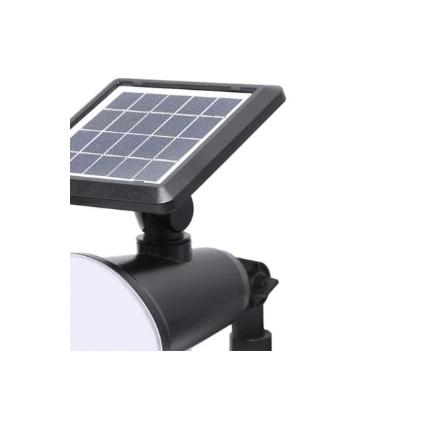 Projecteur à piquer à énergie solaire 45lm 0.63W IP44 10.5cm Noir