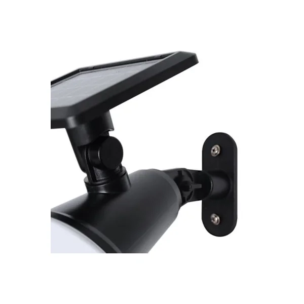 Projecteur à piquer à énergie solaire 45lm 0.63W IP44 10.5cm Noir