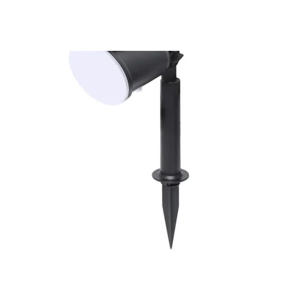 Projecteur à piquer à énergie solaire 45lm 0.63W IP44 10.5cm Noir