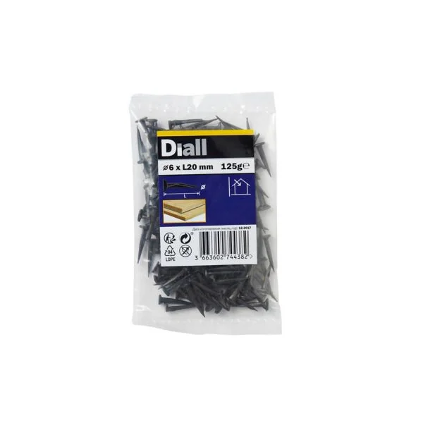 Punaises en acier noirci 6x20 - 125g