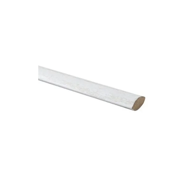 Quart de rond MDF frêne chêne blanc L.260 x l.1,2 cm