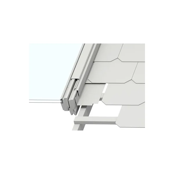 Raccord fenêtre de toit simple sur ardoises Velux EDL UK08 gris