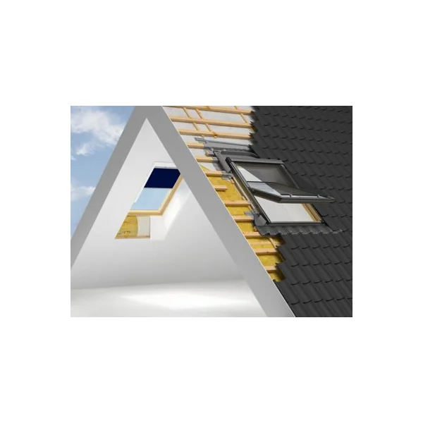 Raccord fenêtre de toit simple sur tuiles Velux EDW SK08 rouge