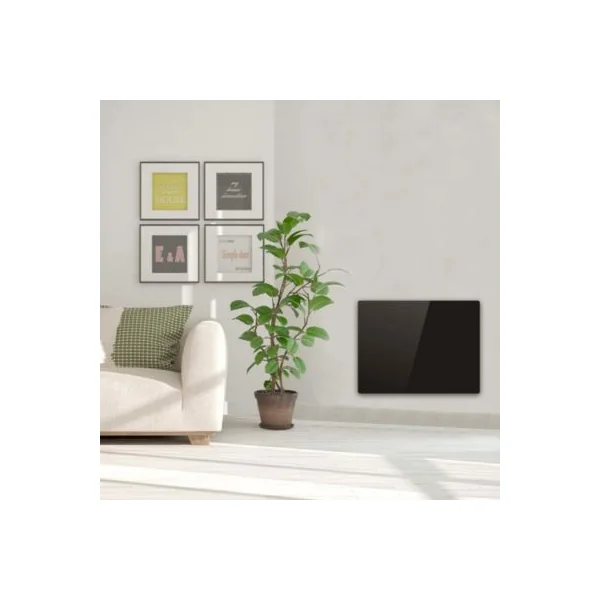 Radiateur électrique à inertie sèche Batimex Glass noir 1000W
