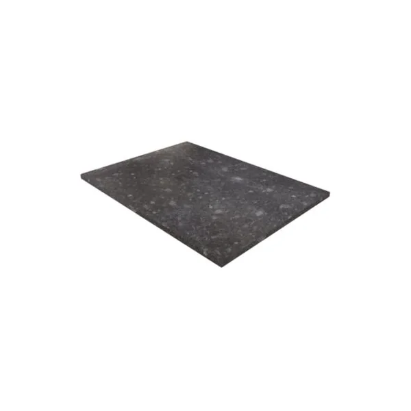 Receveur de douche 80x180 cm extra plat, résine et minéral, terrazzo noir, Ayor Bathroom Nola