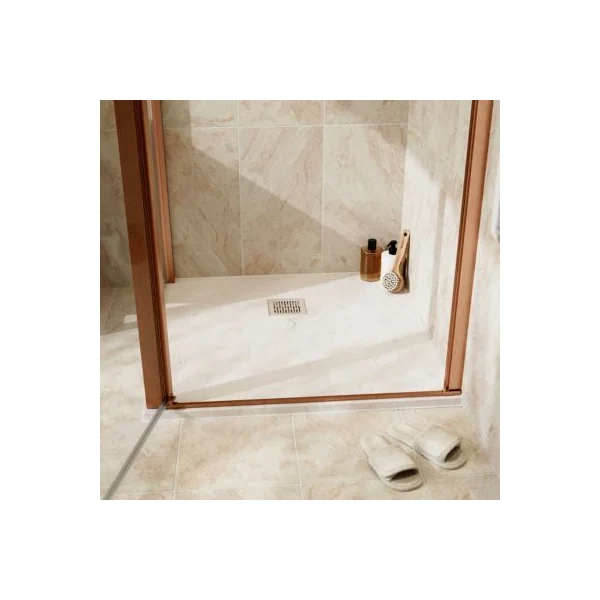 Receveur de douche 90 x 90 cm en résine cachemire GoodHome Douro