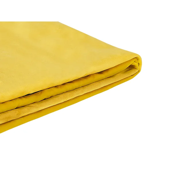 Revêtement de cadre de lit Velours FITOU 180 x 200 cm Jaune