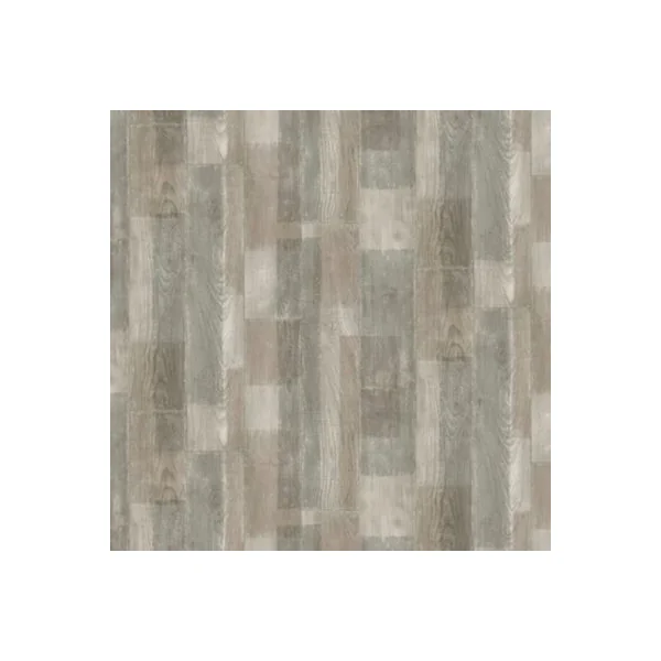 Revêtement sol PVC Tarkett Exclu Patchwood gris 4m (vendu au m²)