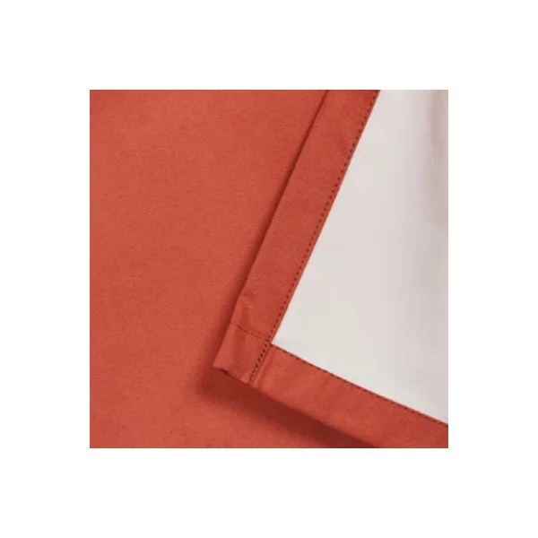 Rideau occultant à œillets en suédine Komod terracotta l.140 x H.260cm GoodHome