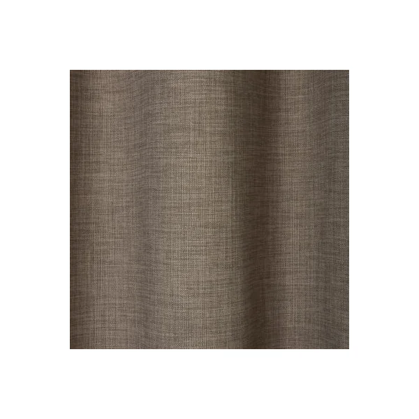 Rideau tamisant à œillets aspect lin Novan beige l.140 x H.260cm GoodHome