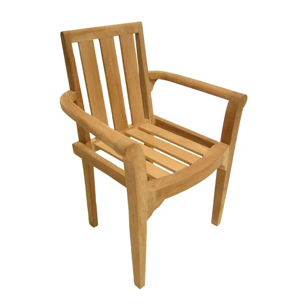 Salon de jardin teck brut table pieds en croix 180/240 + 6 fauteuils SUMMER