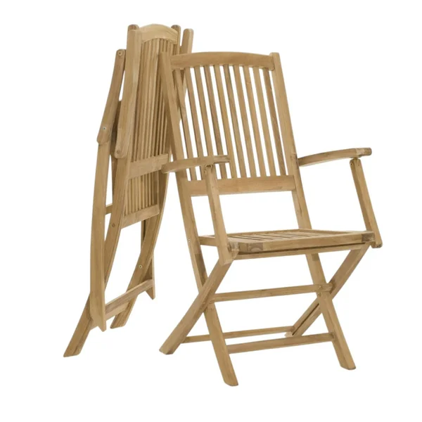 Salon jardin Teck table ovale 180 cm 4 chaises 2 fauteuils SUMMER