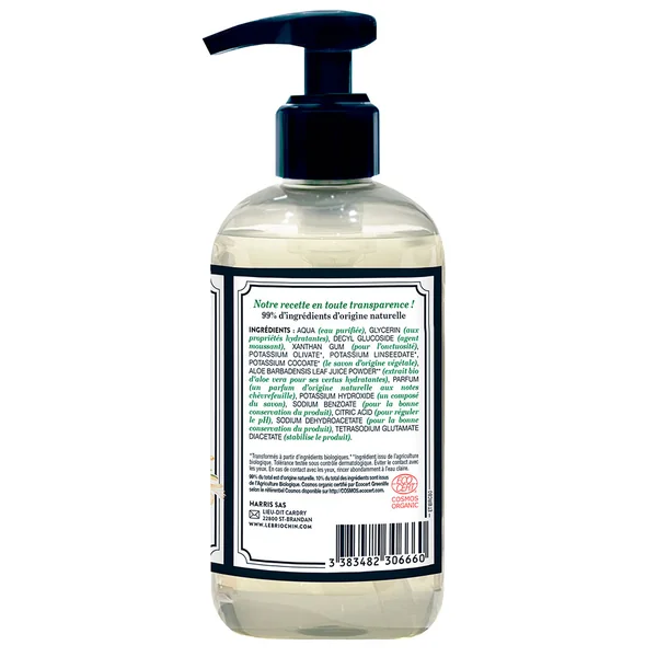 Savon liquide mains chèvrefeuille 290ml - Cosmébio