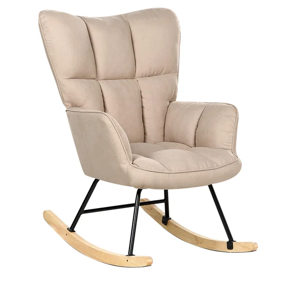 Schaukelsessel OULU Stoff Beige