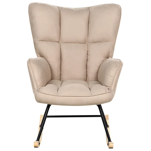 Schaukelsessel OULU Stoff Beige