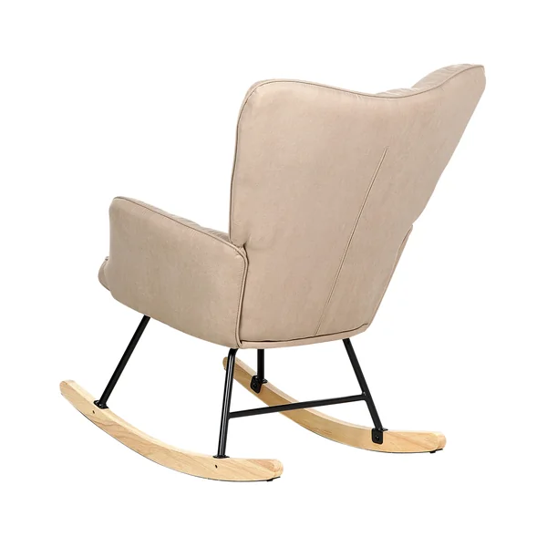 Schaukelsessel OULU Stoff Beige