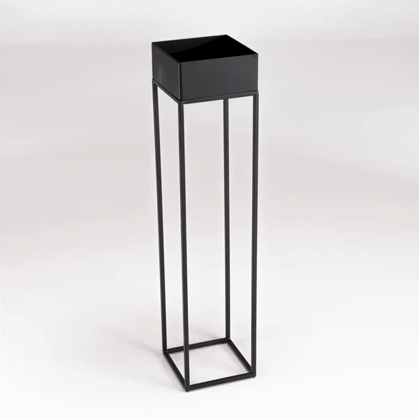 Sellette porte-plante bois-métal noir 80 cm CORUMBA