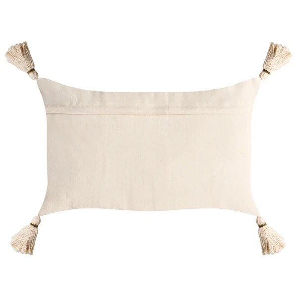 Set of 2 Decorative Cushions FAGRAEA Cotton 30 x 50 cm Light Beige Christmas Motif