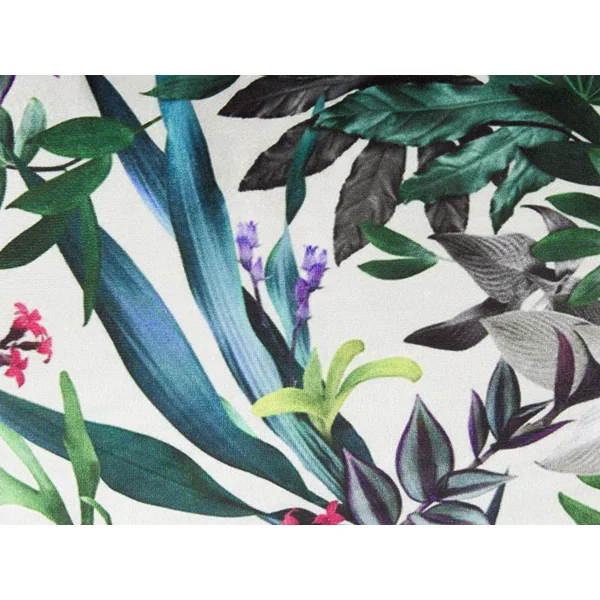 Set of 2 Decorative Cushions GASTERIA Velvet 45 x 45 cm Green Plant Pattern