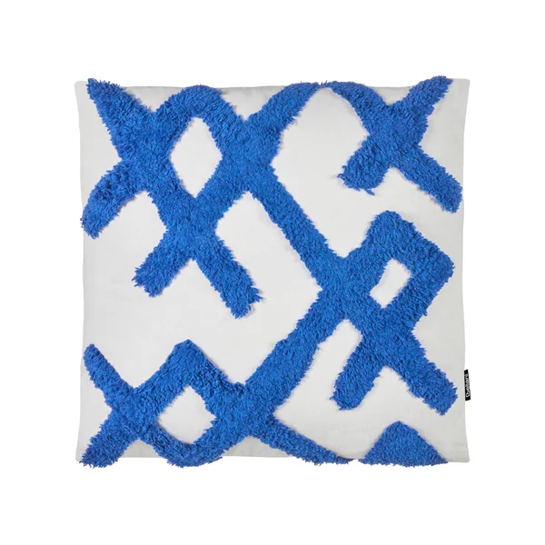 Set of 2 Decorative Cushions HAZEL Cotton 45 x 45 cm White Geometric Pattern