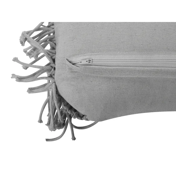 Set of 2 Decorative Cushions KIRIKKALE Cotton 30 x 45 cm Grey Geometric Pattern