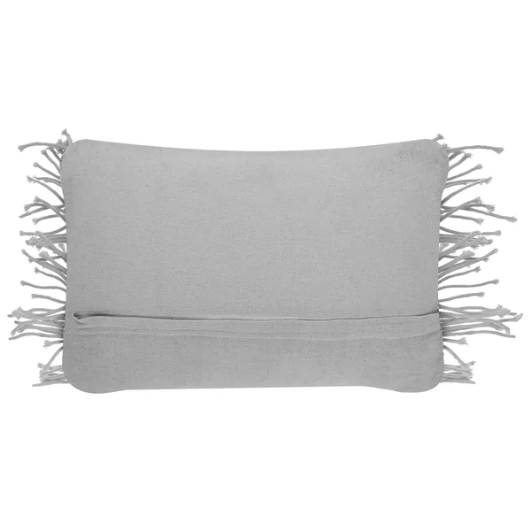 Set of 2 Decorative Cushions KIRIKKALE Cotton 30 x 45 cm Grey Geometric Pattern