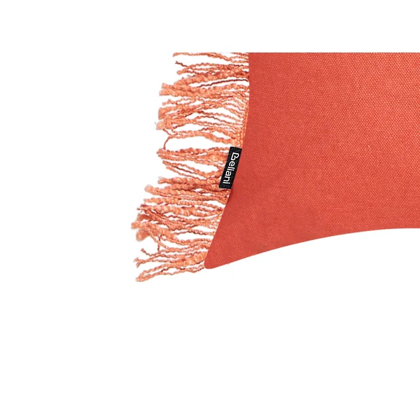 Set of 2 Decorative Cushions MABA Cotton 50 x 35 cm Orange Solid