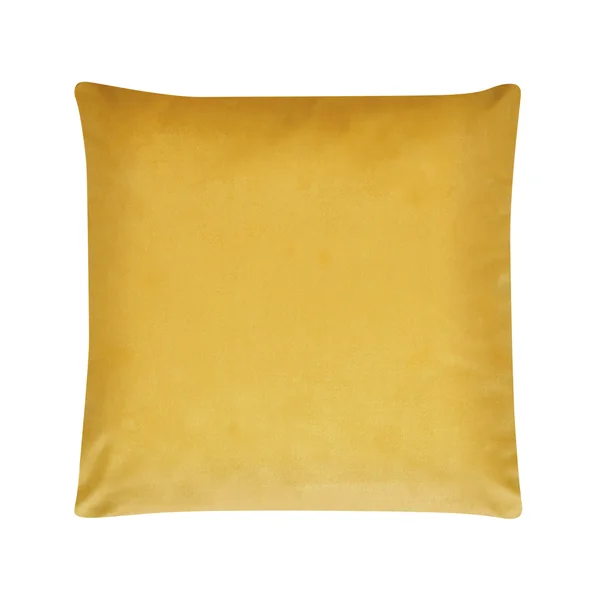 Set of 2 Decorative Cushions PINUS Velvet 45 x 45 cm Yellow Geometric Pattern