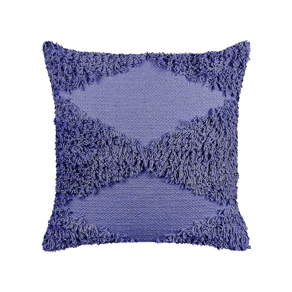 Set of 2 Decorative Cushions RHOEO Cotton 45 x 45 cm Violet