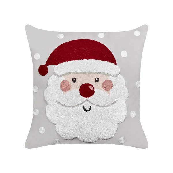 Set of 2 Decorative Cushions SWEETENER Velvet 45 x 45 cm Grey