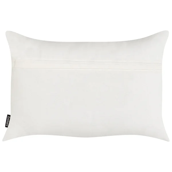 Set of 2 Decorative Cushions VELLEIA Cotton 50 x 35 cm White Geometric Pattern