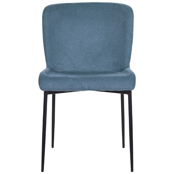 Set of 2 Dining Chairs ADA Fabric Blue