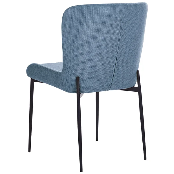 Set of 2 Dining Chairs ADA Fabric Blue