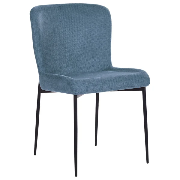 Set of 2 Dining Chairs ADA Fabric Blue