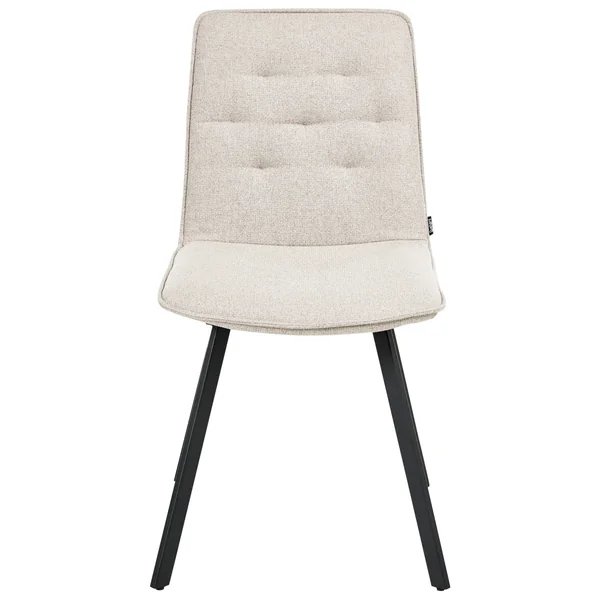 Set of 2 Dining Chairs CARVER Fabric Beige