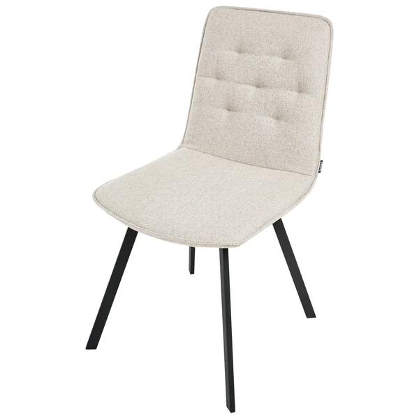 Set of 2 Dining Chairs CARVER Fabric Beige